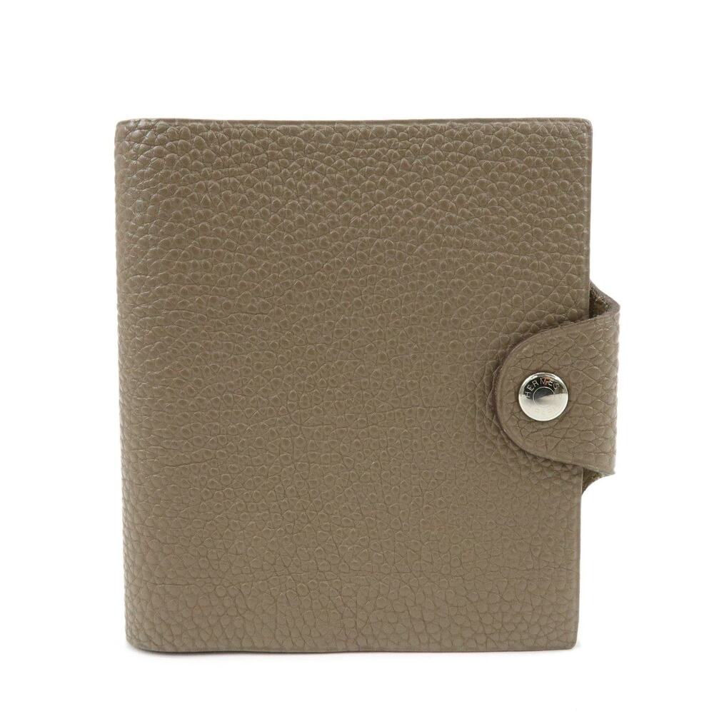 Hermes Ulysse Mini Taurillon Clemence Notebook Cover Beige